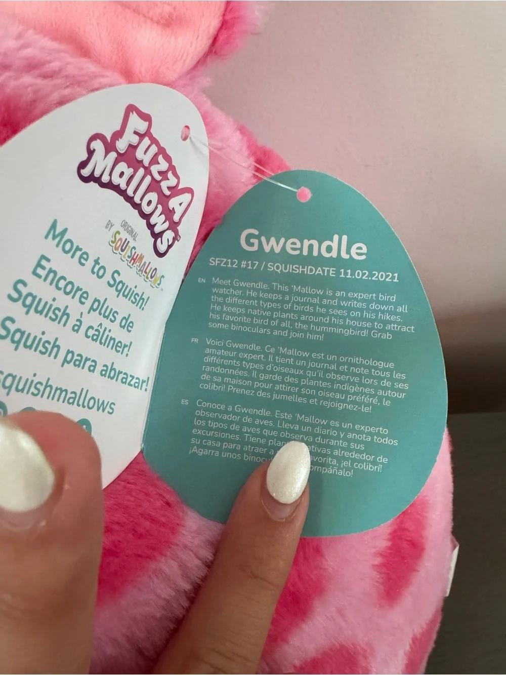NWT Squishmallow Rare 12” Gwendle The pig Fuzz a Mallow